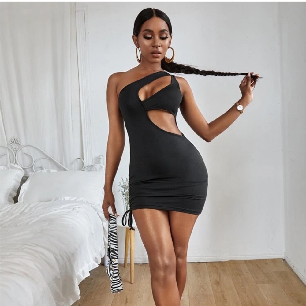 Euphoria vibes Maddy Cutout black bodycon dress brand new